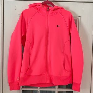 Under Armour Bright Pink Full-Zip Hoodie